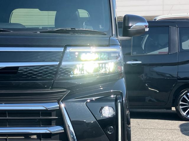 タントカスタムＲＳターボ　９型ＤＳＡ／ＴＶ／ＢＴ／ＵＳＢ　バックカメラ　前後ドラレコ　ＥＴＣ　ＬＥＤヘッドライト　オートライト　ＡＤＢ　スマアシ　コ−ナ−センサー　シートヒーター　両側電動スライドドア　革ステ　アルミ（千葉県）の中古車