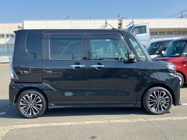 タントカスタムＲＳターボ　９型ＤＳＡ／ＴＶ／ＢＴ／ＵＳＢ　バックカメラ　前後ドラレコ　ＥＴＣ　ＬＥＤヘッドライト　オートライト　ＡＤＢ　スマアシ　コ−ナ−センサー　シートヒーター　両側電動スライドドア　革ステ　アルミ（千葉県）の中古車