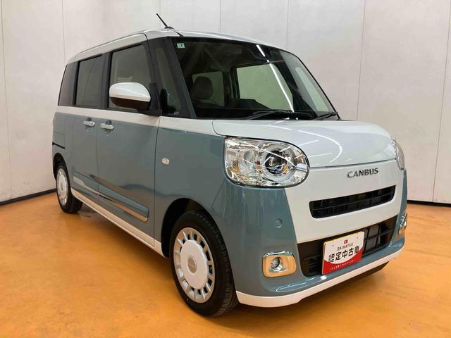 ムーヴキャンバスストライプスＧターボ衝突回避支援システム　横滑り防止装置　アダプティブクルーズコントロール　置きラクボックス　ホットカップホルダー　前席シートヒーター　ホールド機能付き電動パーキングブレーキ　前後コーナーセンサー（千葉県）の中古車