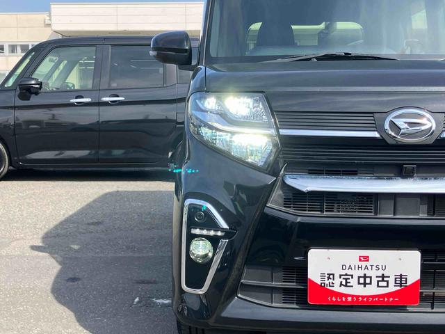 タントカスタムＸナビ／ＴＶ／ＤＶＤ／ＢＴ／ＵＳＢ　Ｂカメラ　前後ドラレコ　ＥＴＣ　両側Ｐスライド　ＬＥＤヘッドライト　オートライト　オートハイビーム　コ−ナ−センサー　シートヒーター　キーフリー　革巻きステア　アルミ（千葉県）の中古車