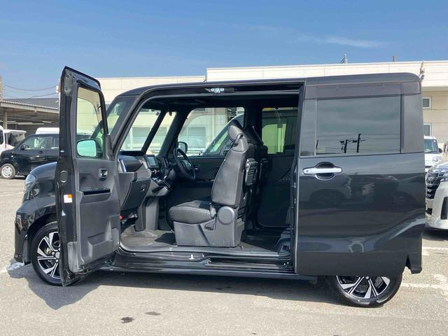 タントカスタムＸナビ／ＴＶ／ＤＶＤ／ＢＴ／ＵＳＢ　Ｂカメラ　前後ドラレコ　ＥＴＣ　両側Ｐスライド　ＬＥＤヘッドライト　オートライト　オートハイビーム　コ−ナ−センサー　シートヒーター　キーフリー　革巻きステア　アルミ（千葉県）の中古車