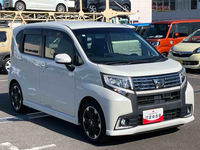 ムーヴカスタム RS ハイパーSAターボ ナビ/TV/BT/USB/DVD バックカメラ LEDヘッドライト オートライト トップシェイドガラス 革巻きハンドル ステアリングリモコン キーフリーシステム 盗難防止警報 アルミホイール(千葉県)の中古車