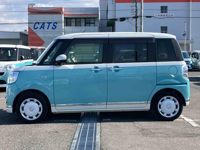 ムーヴキャンバスGメイクアップVS SAIIIナビ/TV/DVD/BT/USB 全周囲カメラ ETC 運転席シートヒーター LEDヘッドライト オートライト オートハイビーム スマアシ フロントガラスディアイサー 両側電動スライド 置き楽BOX(千葉県)の中古車