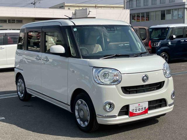 ムーヴキャンバスＧメイクアップリミテッド　ＳＡIII８型ナビ／ＴＶ／ＤＶＤ／ＢＴ／ＵＳＢ　全周囲カメラ　前後ドラレコ　置楽ボックス　ＬＥＤヘッドライト　オートライト　オートハイビーム　スマアシ　両側電動スライドドア　キーフリー　盗難防止警報　ステリモ（千葉県）の中古車