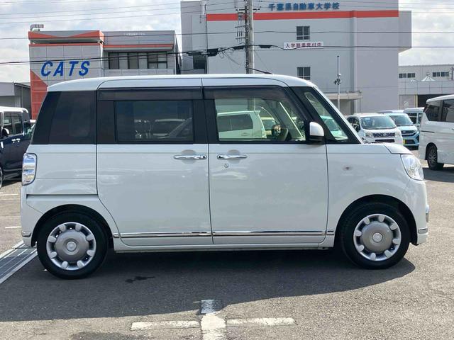 ムーヴキャンバスＧメイクアップリミテッド　ＳＡIII８型ナビ／ＴＶ／ＤＶＤ／ＢＴ／ＵＳＢ　全周囲カメラ　前後ドラレコ　置楽ボックス　ＬＥＤヘッドライト　オートライト　オートハイビーム　スマアシ　両側電動スライドドア　キーフリー　盗難防止警報　ステリモ（千葉県）の中古車