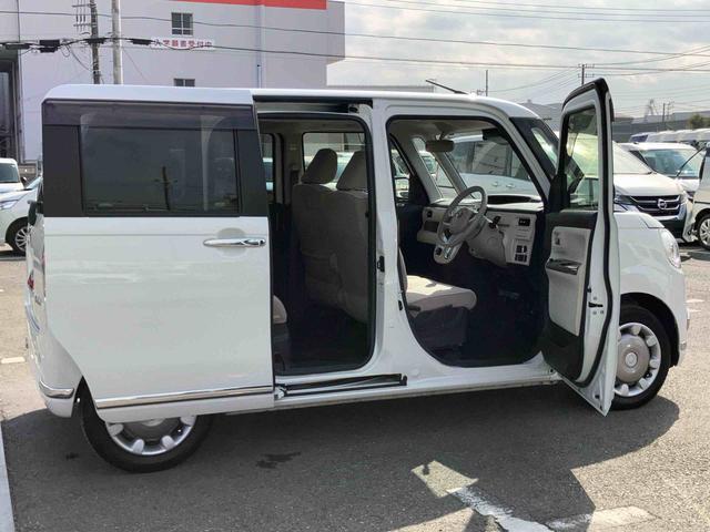 ムーヴキャンバスＧメイクアップリミテッド　ＳＡIII８型ナビ／ＴＶ／ＤＶＤ／ＢＴ／ＵＳＢ　全周囲カメラ　前後ドラレコ　置楽ボックス　ＬＥＤヘッドライト　オートライト　オートハイビーム　スマアシ　両側電動スライドドア　キーフリー　盗難防止警報　ステリモ（千葉県）の中古車