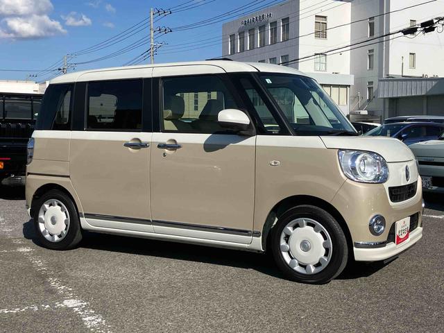 ムーヴキャンバスGメイクアップVS SAIIIナビ/BT/TV/DISC/全周囲カメラ/ステアリングスイッチ ETC 両側パワスラ LEDヘッド/フォグ メッキモール スマートキー 運転席シートヒーター 置きラクBOX 衝突被害軽減ブレーキ(千葉県)の中古車