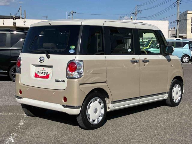 ムーヴキャンバスGメイクアップVS SAIIIナビ/BT/TV/DISC/全周囲カメラ/ステアリングスイッチ ETC 両側パワスラ LEDヘッド/フォグ メッキモール スマートキー 運転席シートヒーター 置きラクBOX 衝突被害軽減ブレーキ(千葉県)の中古車