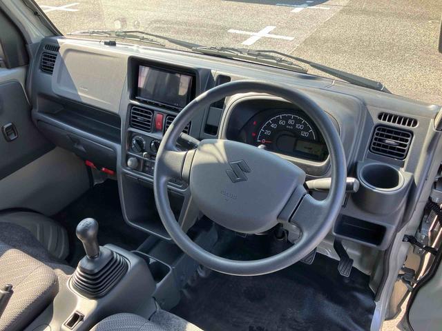 スーパーキャリイＸリミテッドナビ／ＢＴ／ＵＳＢ／ラジオ　４ＷＤ　５速ＭＴ　前後ドラレコ　荷台三方開　ＬＥＤ荷台作業灯　リヤスモークガラス　デフロック　ＬＥＤヘッドランプ　オートライト　サイドレバー式駐車ブレーキ　アシストグリップ（千葉県）の中古車