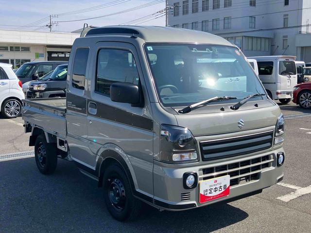 スーパーキャリイＸリミテッドナビ／ＢＴ／ＵＳＢ／ラジオ　４ＷＤ　５速ＭＴ　前後ドラレコ　荷台三方開　ＬＥＤ荷台作業灯　リヤスモークガラス　デフロック　ＬＥＤヘッドランプ　オートライト　サイドレバー式駐車ブレーキ　アシストグリップ（千葉県）の中古車