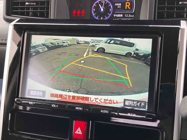 ルーミーカスタムＧ−Ｔターボ　９型ナビ／ＴＶ／ＢＴ／ＤＶＤ　バックカメラ　ドラレコ　ＥＴＣ　クルーズコントロール　ＬＥＤヘッドライト　オートライト　衝突被害軽減ブレーキ　リヤ障害物センサー　革巻きハンドル　スマートキー（千葉県）の中古車