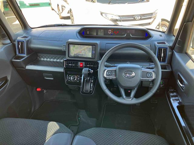 タントカスタムＲＳナビ／ＢＴ／ＴＶ／ＤＩＳＣ／Ｂカメラ／ステアスイッチ　前後ドラレコ　ＥＴＣ　ターボ　両側パワスラ　１５インチアルミ　ＬＥＤヘッド／フォグ　スマートキー　シートヒーター　シートバックテーブル　クルコン（千葉県）の中古車