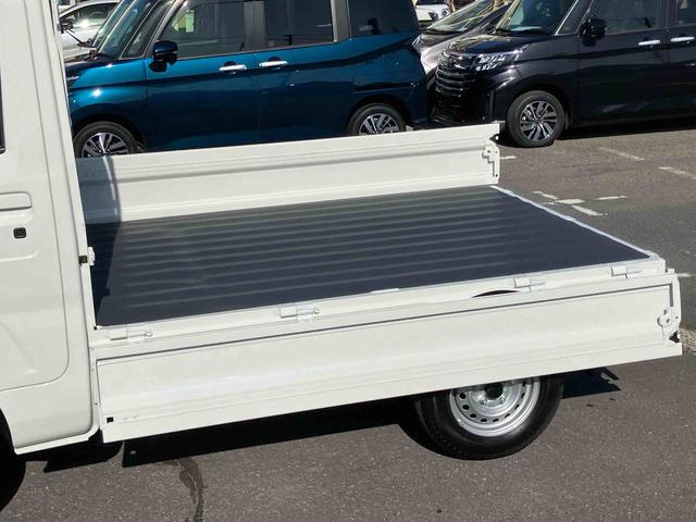 ハイゼットトラックエクストラ４ＷＤ　ＣＶＴ　荷台三方開　リヤ４枚リーフ　ＬＥＤ荷台作業灯　リヤデフロック　バッテリーカバー　ハロゲンヘッドランプ　大型ヘッドレスト　サイドレバー駐車ブレーキ　アシストグリップ　衝突被害軽減ブレーキ（千葉県）の中古車