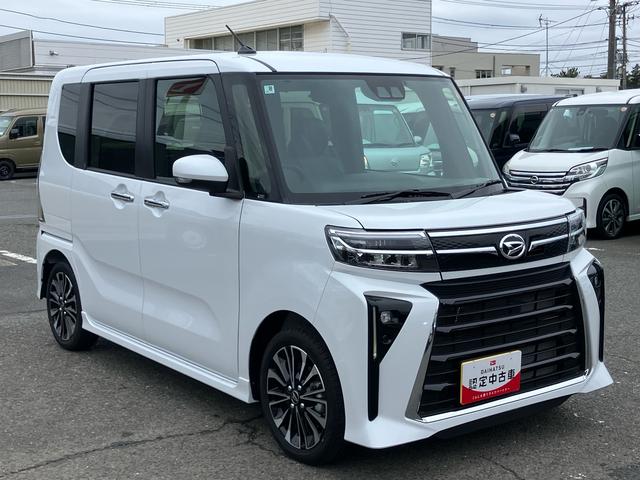 タントカスタムＲＳターボ　バックカメラ　ＬＥＤヘッドライト　オートライト　アダプティブドライビングビーム　衝突被害軽減ブレーキ　コ−ナ−センサー　シートヒーター　両側電動スライドドア　アルミホイール　電動駐車ブレーキ（千葉県）の中古車