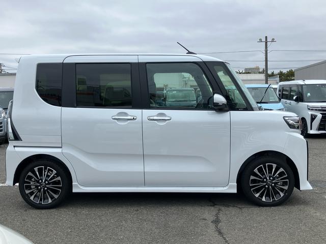 タントカスタムＲＳターボ　バックカメラ　ＬＥＤヘッドライト　オートライト　アダプティブドライビングビーム　衝突被害軽減ブレーキ　コ−ナ−センサー　シートヒーター　両側電動スライドドア　アルミホイール　電動駐車ブレーキ（千葉県）の中古車