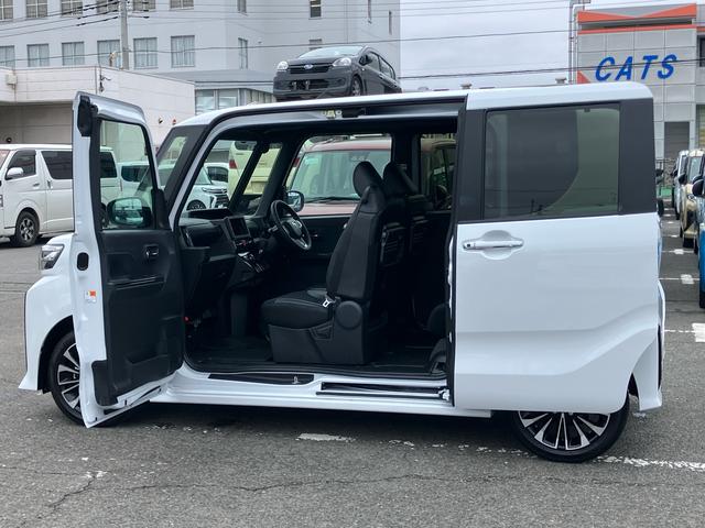 タントカスタムＲＳターボ　バックカメラ　ＬＥＤヘッドライト　オートライト　アダプティブドライビングビーム　衝突被害軽減ブレーキ　コ−ナ−センサー　シートヒーター　両側電動スライドドア　アルミホイール　電動駐車ブレーキ（千葉県）の中古車