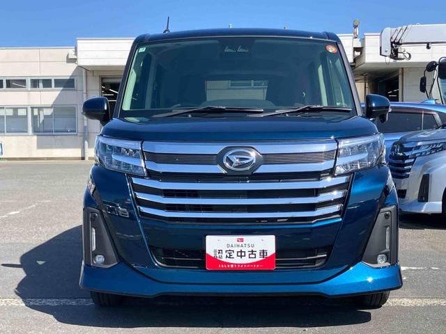 トールカスタムＧ９型ディスプレイオーディオ／ＴＶ／ＢＴ／ＵＳＢ　バックカメラ　全車速追従クルコン　ＬＥＤヘッドライト　オートライト　スマアシ　コーナーセンサー　電動駐車ブレーキ　キーフリー　革巻きステアリング　アルミ（千葉県）の中古車