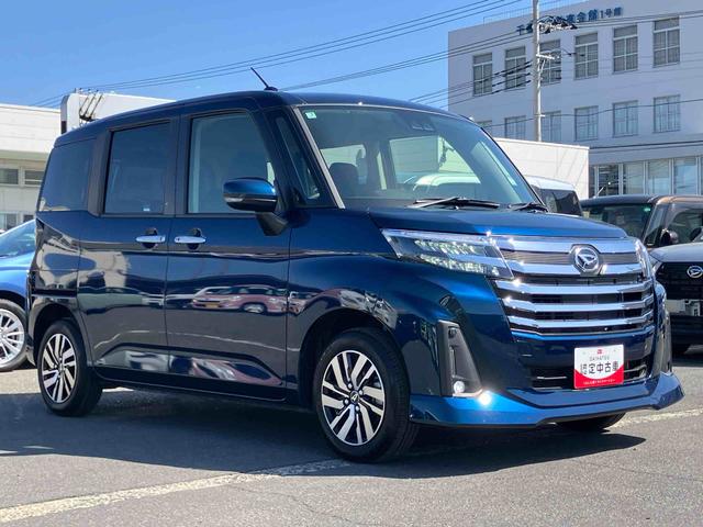 トールカスタムＧ９型ディスプレイオーディオ／ＴＶ／ＢＴ／ＵＳＢ　バックカメラ　全車速追従クルコン　ＬＥＤヘッドライト　オートライト　スマアシ　コーナーセンサー　電動駐車ブレーキ　キーフリー　革巻きステアリング　アルミ（千葉県）の中古車