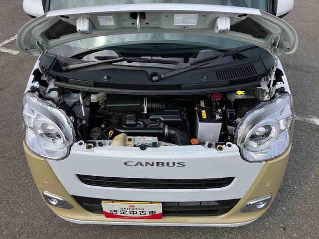 ムーヴキャンバスストライプスＧ両側電動スライドドア　ＬＥＤヘッドライト＆フォグランプ　シートヒーター　保温カップホルダー　電動駐車ブレーキ　バックカメラ　ステアリングスイッチ　置きラクＢＯＸ　コーナーセンサー　衝突被害軽減ブレーキ（千葉県）の中古車