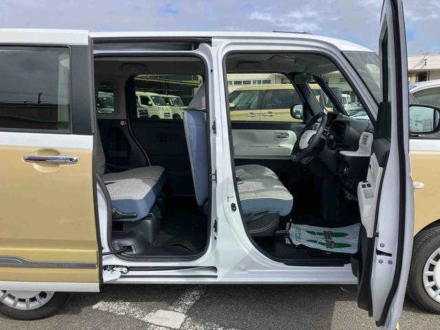 ムーヴキャンバスストライプスＧ両側電動スライドドア　ＬＥＤヘッドライト＆フォグランプ　シートヒーター　保温カップホルダー　電動駐車ブレーキ　バックカメラ　ステアリングスイッチ　置きラクＢＯＸ　コーナーセンサー　衝突被害軽減ブレーキ（千葉県）の中古車