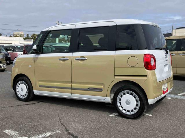 ムーヴキャンバスストライプスＧ両側電動スライドドア　ＬＥＤヘッドライト＆フォグランプ　シートヒーター　保温カップホルダー　電動駐車ブレーキ　バックカメラ　ステアリングスイッチ　置きラクＢＯＸ　コーナーセンサー　衝突被害軽減ブレーキ（千葉県）の中古車