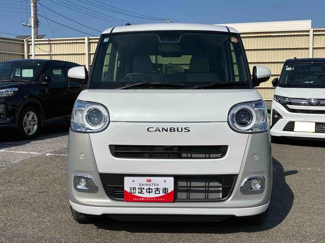 ムーヴキャンバスストライプスＧ両側電動スライドドア　ＬＥＤヘッドライト＆フォグランプ　シートヒーター　保温カップホルダー　電動駐車ブレーキ　バックカメラ　ステアリングスイッチ　置きラクＢＯＸ　コーナーセンサー　衝突被害軽減ブレーキ（千葉県）の中古車