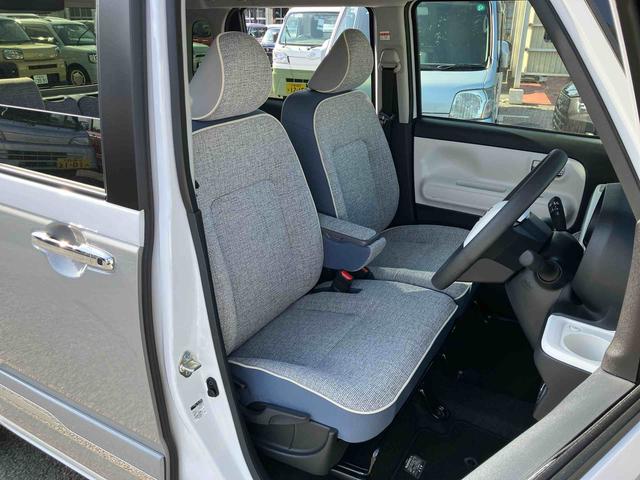 ムーヴキャンバスストライプスＧ両側電動スライドドア　ＬＥＤヘッドライト＆フォグランプ　シートヒーター　保温カップホルダー　電動駐車ブレーキ　バックカメラ　ステアリングスイッチ　置きラクＢＯＸ　コーナーセンサー　衝突被害軽減ブレーキ（千葉県）の中古車