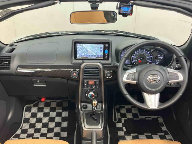 コペンローブバックカメラ連動フルセグナビ　ＵＳＢ接続　ブルートゥース対応　ＴＶナビキット　センターコンソール内ＥＴＣ　ドライブレコーダー　シートヒーター　アイドリングストップ　オートライト　横滑り防止装置（千葉県）の中古車