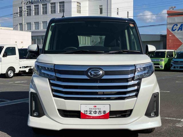 トールカスタムＧ９型ディスプレイオーディオ／ＴＶ／ＢＴ／ＵＳＢ　バックカメラ　全車速追従クルコン　ＬＥＤヘッドライト　オートライト　スマアシ　コーナーセンサー　電動駐車ブレーキ　キーフリー　革巻きステアリング　アルミ（千葉県）の中古車