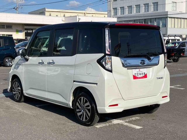 トールカスタムＧ９型ディスプレイオーディオ／ＴＶ／ＢＴ／ＵＳＢ　バックカメラ　全車速追従クルコン　ＬＥＤヘッドライト　オートライト　スマアシ　コーナーセンサー　電動駐車ブレーキ　キーフリー　革巻きステアリング　アルミ（千葉県）の中古車