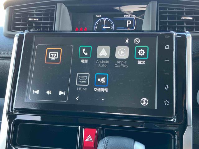 トールカスタムＧ９型ディスプレイオーディオ／ＴＶ／ＢＴ／ＵＳＢ　バックカメラ　全車速追従クルコン　ＬＥＤヘッドライト　オートライト　スマアシ　コーナーセンサー　電動駐車ブレーキ　キーフリー　革巻きステアリング　アルミ（千葉県）の中古車