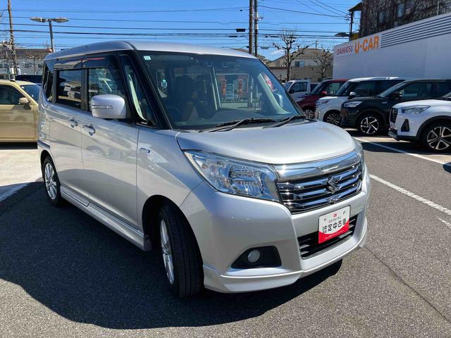 ソリオハイブリッドＭＺＳＤナビゲーション　ＣＤ　ＤＶＤ　パノラマカメラ　ドライブレコーダー　ＥＴＣ車載器　衝突回避支援ブレーキ　横滑り防止装置　アイドリングストップ　両側電動スライドドア　プッシュボタンスタート（千葉県）の中古車