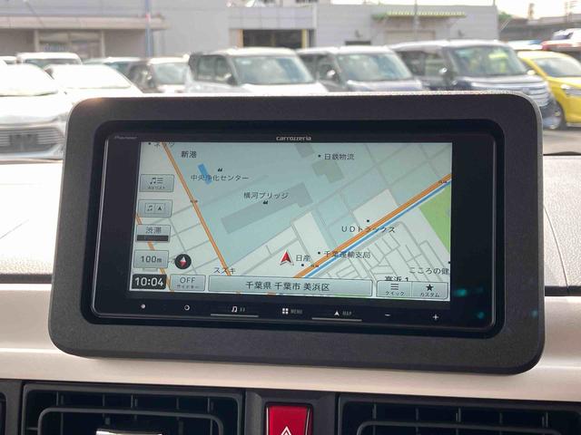 ムーヴキャンバスストライプスＧナビ／ＢＴ／ＴＶ／ＤＩＳＣ／バックカメラ／ステアリングスイッチ　両側パワスラ　ＬＥＤヘッド／フォグランプ　シートヒーター　保温カップホルダー　電動駐車ブレーキ　置きラクＢＯＸ　衝突被害軽減ブレーキ（千葉県）の中古車