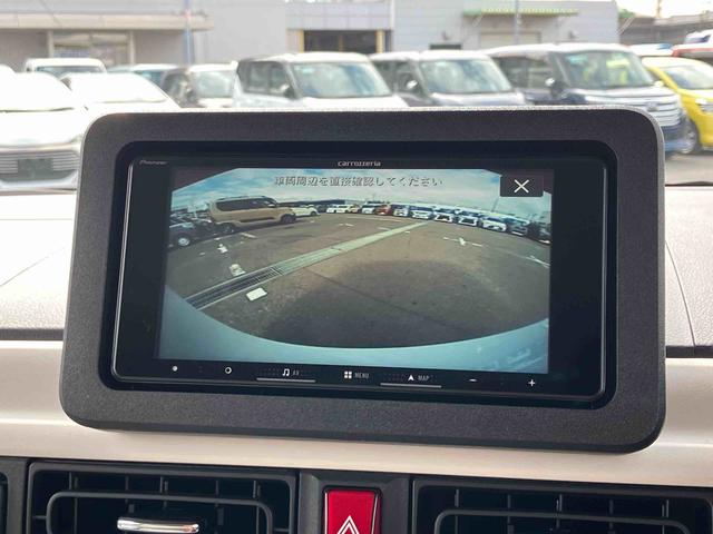 ムーヴキャンバスストライプスＧナビ／ＢＴ／ＴＶ／ＤＩＳＣ／バックカメラ／ステアリングスイッチ　両側パワスラ　ＬＥＤヘッド／フォグランプ　シートヒーター　保温カップホルダー　電動駐車ブレーキ　置きラクＢＯＸ　衝突被害軽減ブレーキ（千葉県）の中古車