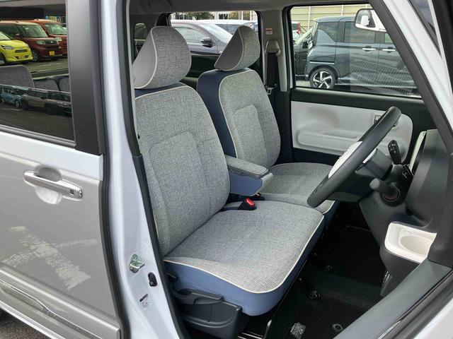 ムーヴキャンバスストライプスＧナビ／ＢＴ／ＴＶ／ＤＩＳＣ／バックカメラ／ステアリングスイッチ　両側パワスラ　ＬＥＤヘッド／フォグランプ　シートヒーター　保温カップホルダー　電動駐車ブレーキ　置きラクＢＯＸ　衝突被害軽減ブレーキ（千葉県）の中古車