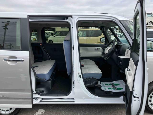 ムーヴキャンバスストライプスＧナビ／ＢＴ／ＴＶ／ＤＩＳＣ／バックカメラ／ステアリングスイッチ　両側パワスラ　ＬＥＤヘッド／フォグランプ　シートヒーター　保温カップホルダー　電動駐車ブレーキ　置きラクＢＯＸ　衝突被害軽減ブレーキ（千葉県）の中古車