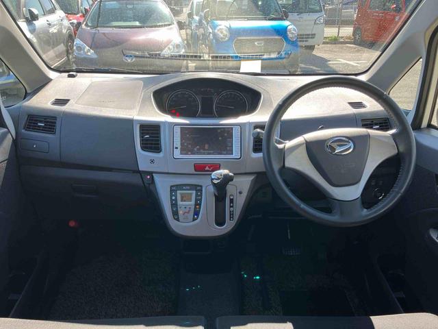 ムーヴカスタム　Ｇバックカメラ連動ワンセグナビ　ＴＶナビキット　ＥＴＣ　オーバーヘッドコンソール　照明．バニティーミラー付き左右サンバイザー　プッシュエンジンスタート　キーフリーシステム　アイドリングストップ（千葉県）の中古車