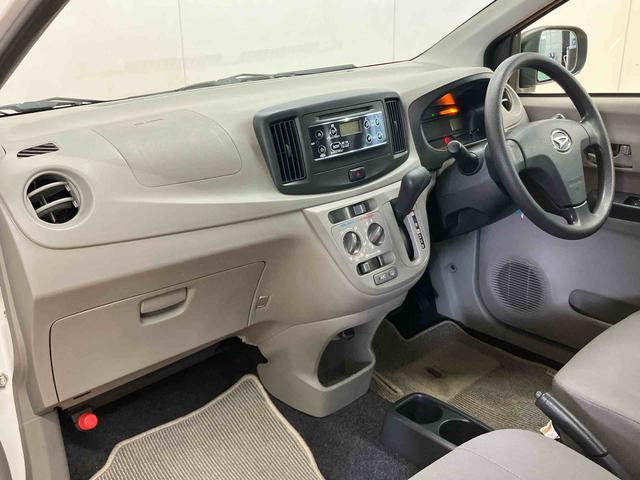 ミライースＬＣＤラジオチューナー　ＡＵＸ接続　アイドリングストップ　マニュアルレベリング機能付ハロゲンヘッドライト　キーレスエントリー　バニティーミラー付き左右サンバイザー　ショッピングフック　カーペットマット（千葉県）の中古車