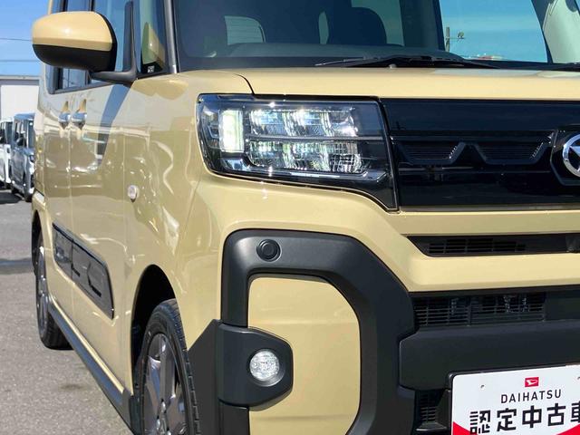 タントファンクロスターボターボ　バックカメラ　ルーフレール　両側電動スライドドア　ＬＥＤヘッドライト　オートライト　シートヒーター　スマアシ　前後コーナーセンサー　電動駐車ブレーキ　キーフリー　盗難防止警報　アルミホイール（千葉県）の中古車