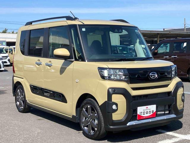 タントファンクロスターボターボ　バックカメラ　ルーフレール　両側電動スライドドア　ＬＥＤヘッドライト　オートライト　シートヒーター　スマアシ　前後コーナーセンサー　電動駐車ブレーキ　キーフリー　盗難防止警報　アルミホイール（千葉県）の中古車