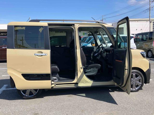 タントファンクロスターボターボ　バックカメラ　ルーフレール　両側電動スライドドア　ＬＥＤヘッドライト　オートライト　シートヒーター　スマアシ　前後コーナーセンサー　電動駐車ブレーキ　キーフリー　盗難防止警報　アルミホイール（千葉県）の中古車