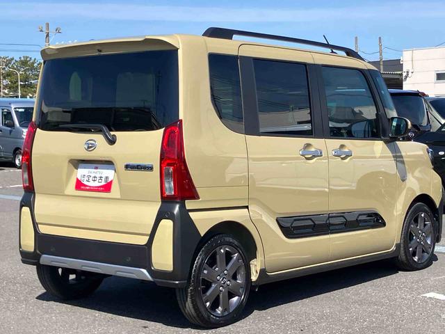 タントファンクロスターボターボ　バックカメラ　ルーフレール　両側電動スライドドア　ＬＥＤヘッドライト　オートライト　シートヒーター　スマアシ　前後コーナーセンサー　電動駐車ブレーキ　キーフリー　盗難防止警報　アルミホイール（千葉県）の中古車