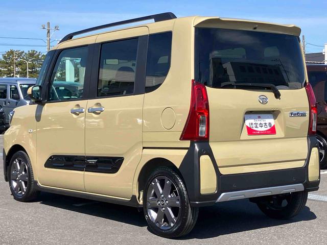 タントファンクロスターボターボ　バックカメラ　ルーフレール　両側電動スライドドア　ＬＥＤヘッドライト　オートライト　シートヒーター　スマアシ　前後コーナーセンサー　電動駐車ブレーキ　キーフリー　盗難防止警報　アルミホイール（千葉県）の中古車