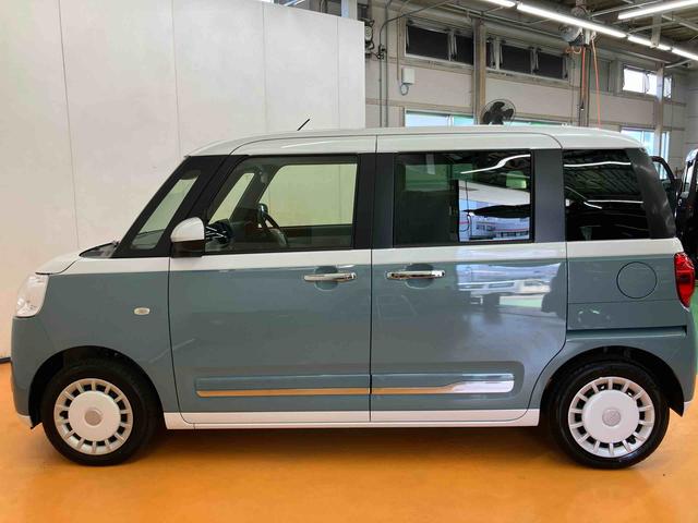 ムーヴキャンバスストライプスG衝突回避支援 横滑り防止装置 両側電動スライドドア 前後コーナーセンサー 置きラクボックス ホットカップホルダー 前席シートヒーター オートブレーキホールド付き電動パーキング アイドリングストップ(千葉県)の中古車