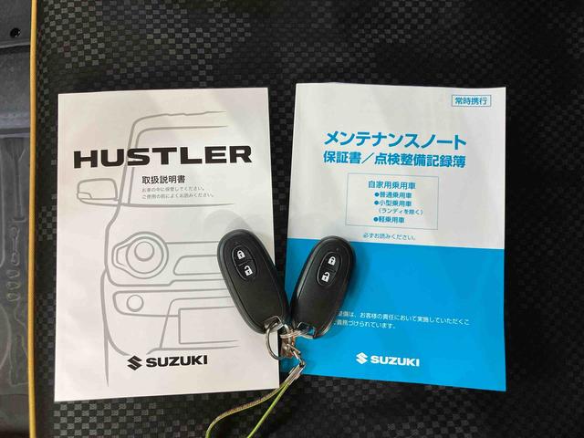 ハスラーＧ８インチフルセグナビ　ブルートゥース対応　ＵＳＢ接続　ビルトインＥＴＣ　前席シートヒーター　アイドリングストップ　プッシュエンジンスタートキーフリーシステム　助手席シートアンダーボックス（千葉県）の中古車