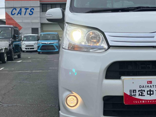 ムーヴカスタム RSターボ MOMO製革巻きステアリング CD/AM・FMラジオ/USB/BT AUX接続 HIDヘッドライト オートライト トップシェイドガラス キーフリーシステム 盗難防止警報 イモビライザー アルミ(千葉県)の中古車