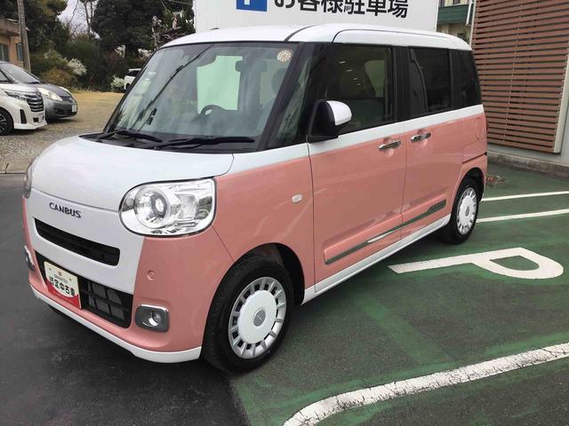 ムーヴキャンバスストライプスＧターボＬＥＤヘッドライト・ＬＥＤフォグランプ・両側電動パワースライドドア・シートヒーター付き（千葉県）の中古車