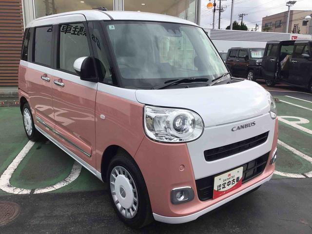 ムーヴキャンバスストライプスＧターボＬＥＤヘッドライト・ＬＥＤフォグランプ・両側電動パワースライドドア・シートヒーター付き（千葉県）の中古車