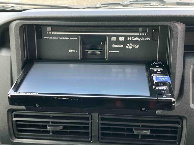 ハイゼットカーゴクルーズ４ＷＤ　ナビ／ＴＶ／ＤＶＤ／ＢＴ／ＵＳＢ　ＬＥＤヘッドライト　オートライト　オートハイビーム　トップシェイドガラス　オーバーヘッドシェルフ　両側スライドドア　足踏み式駐車ブレーキ　キーフリー　スマアシ（千葉県）の中古車