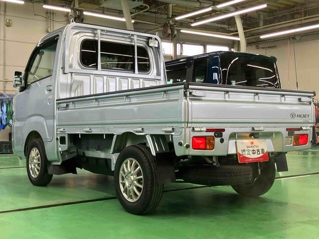 ハイゼットトラックエクストラＳＡIIIｔ４ＷＤ　５速ＭＴ　荷台三方開　リヤ４枚リーフ　荷台作業灯　ＬＥＤヘッドライト　バッテリーカバー　リヤスモークがラス　ＡＭ／ＦＭラジオ　衝突被害軽減装置　サイドレバー式駐車ブレーキ　大型アシストグリップ（千葉県）の中古車